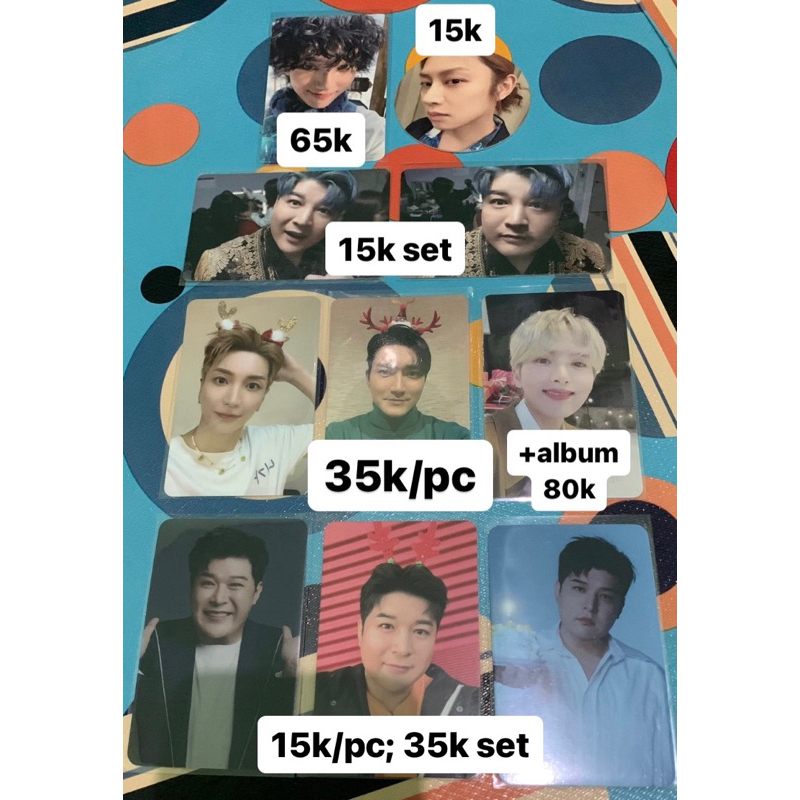 Super Junior Leeteuk Heechul Yesung Shindong Siwon Ryeowook Photocard