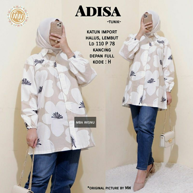 ADISA TUNIK KODE H BAHAN KATUN JEPANG