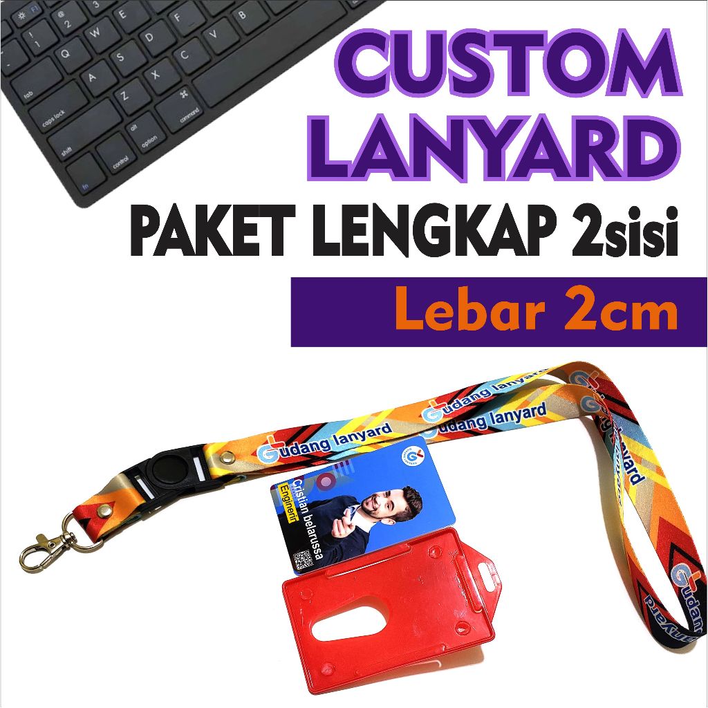 

Cetak 1 paket lanyard ECERAN SATUAN /kalung idcard nametag sepaket
