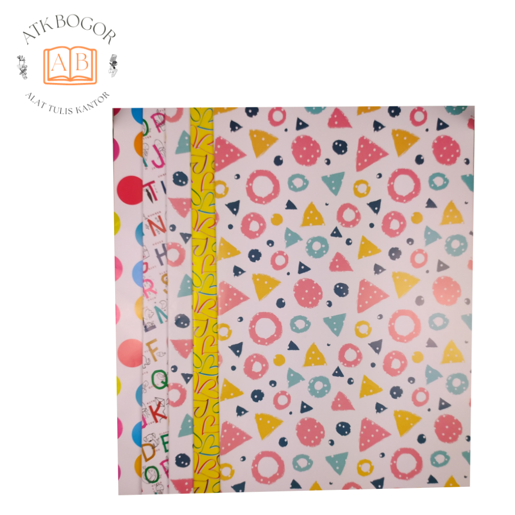 

Kertas Kado Glossy Kiky Gift Wrap - Isi 1 Pack / 50 Lembar