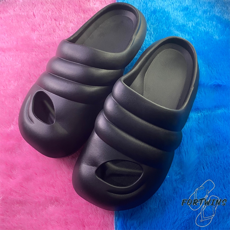 [FLASHSALE] Fortwins Sandal Selop Slide Pria Cowok Laki Laki Dewasa Karet Jelly Gemoy Model Ulir 105