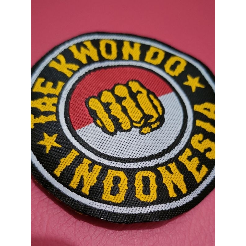 LOGO LABEL TAEKWONDO BAHAN WOVEN