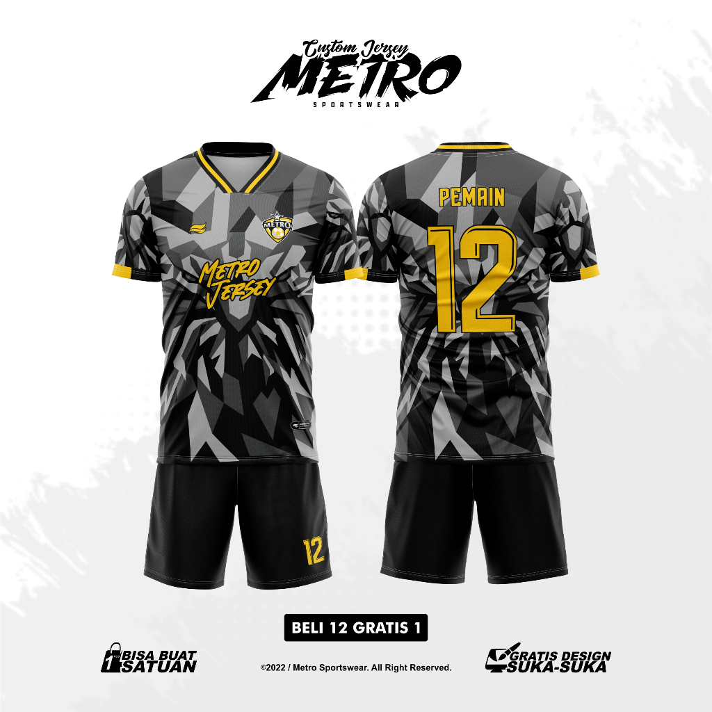 Jersey Futsal Custom Design Full Printing