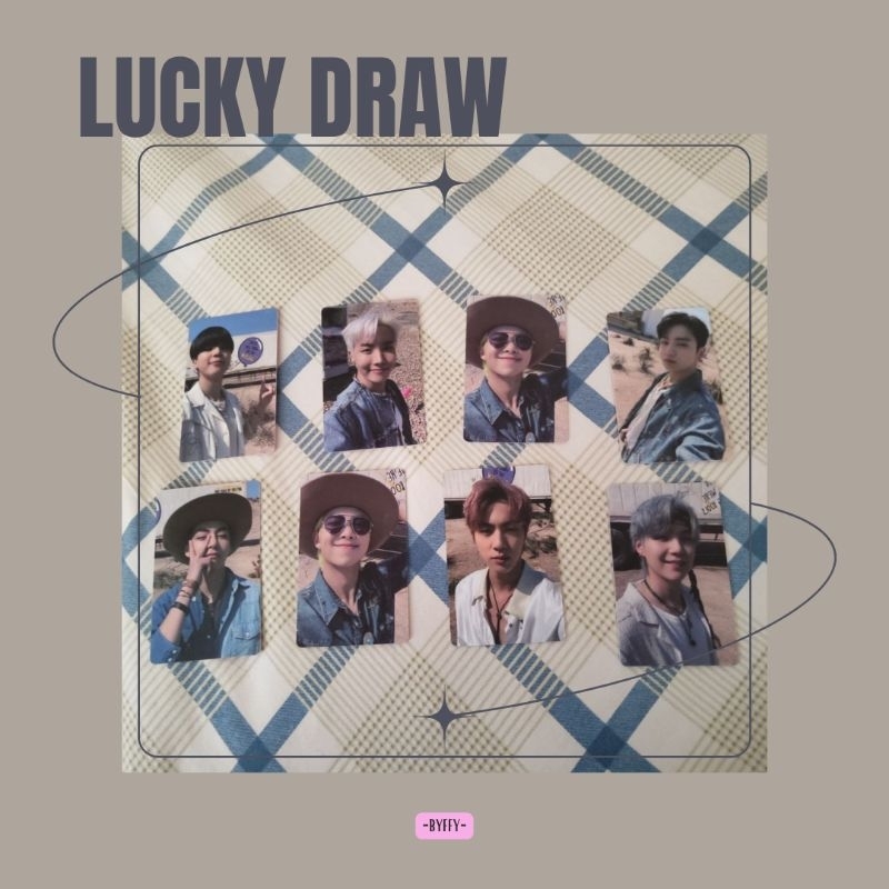 BTS BUTTER ALBUM LUCKY DRAW PHOTOCARD M2U VER - RM/JIN/JHOPE/JIMIN/JUNGKOOK