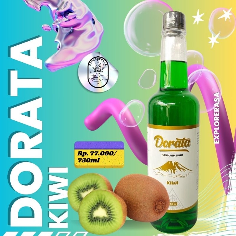 

Dorata syrup rasa Kiwi isi 750 ml