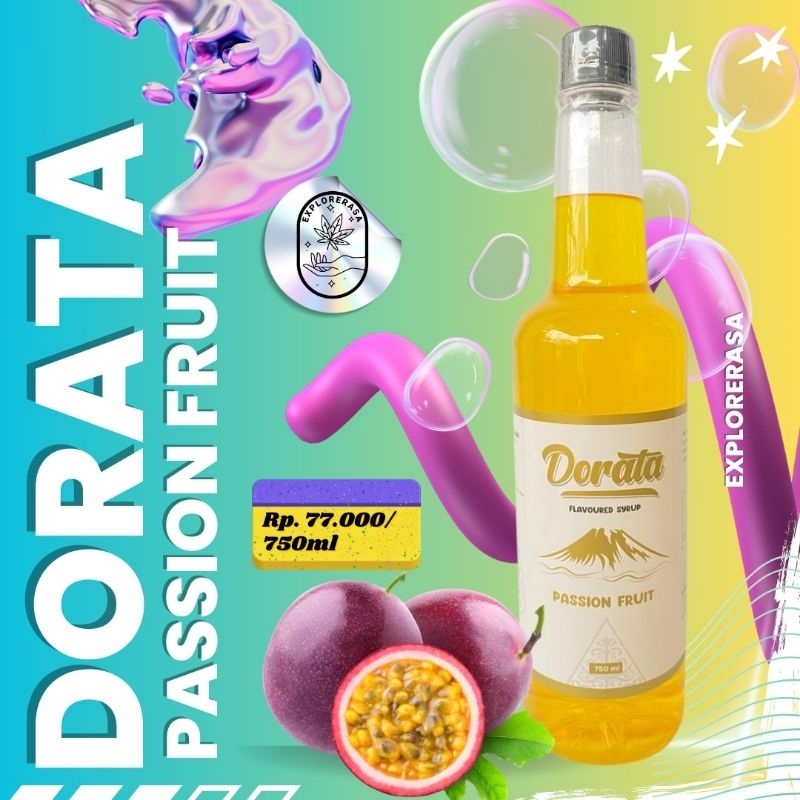 

Dorata syrup rasa Passion fruit isi 750 ml