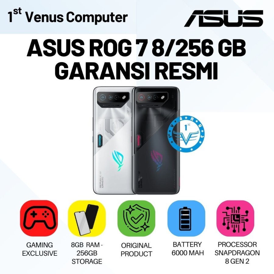 Hp Asus ROG Phone 7 8/256 Ram 8GB Rom 256GB Garansi Resmi