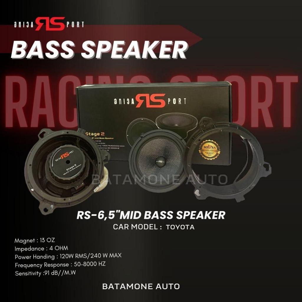 BOA - (Stage 2) RS-6.5" inch 2 Way Mid Bass Speaker Mobil Silk Tweeter (TOYOTA)
