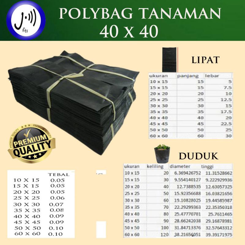 Polybag 40 x 40 Kiloan / Polibek / Polibek / Polybeg