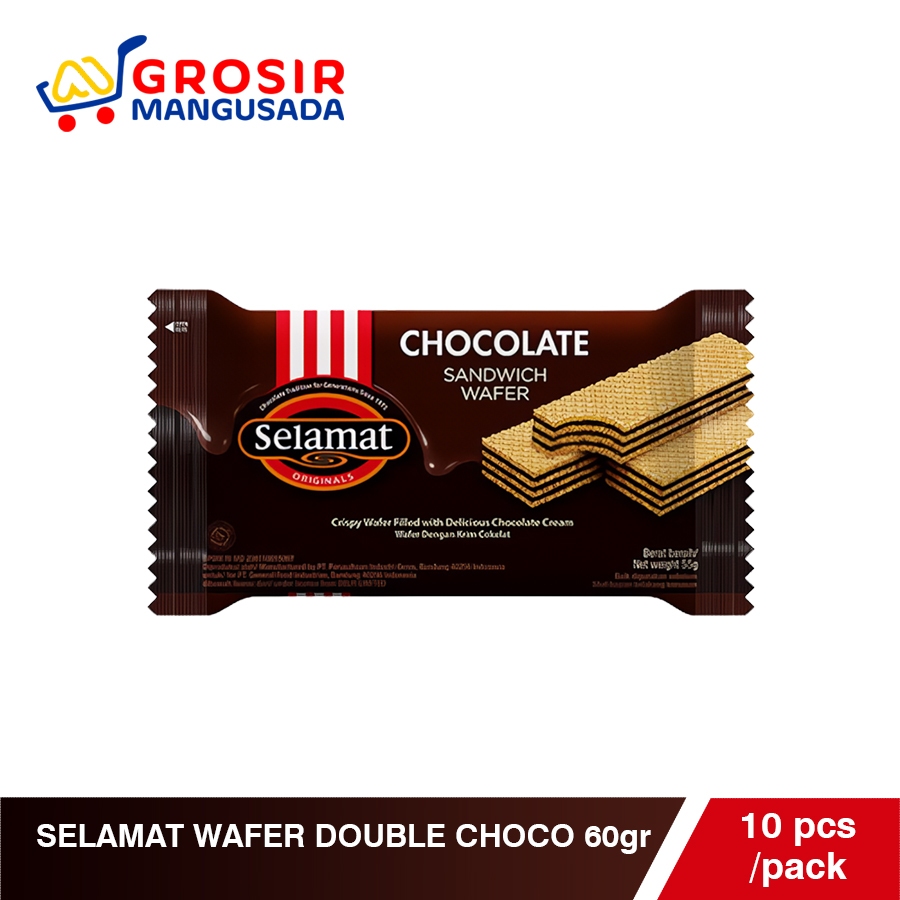 

Selamat Wafer Double Choco 60gr Harga Grosir 6pcs