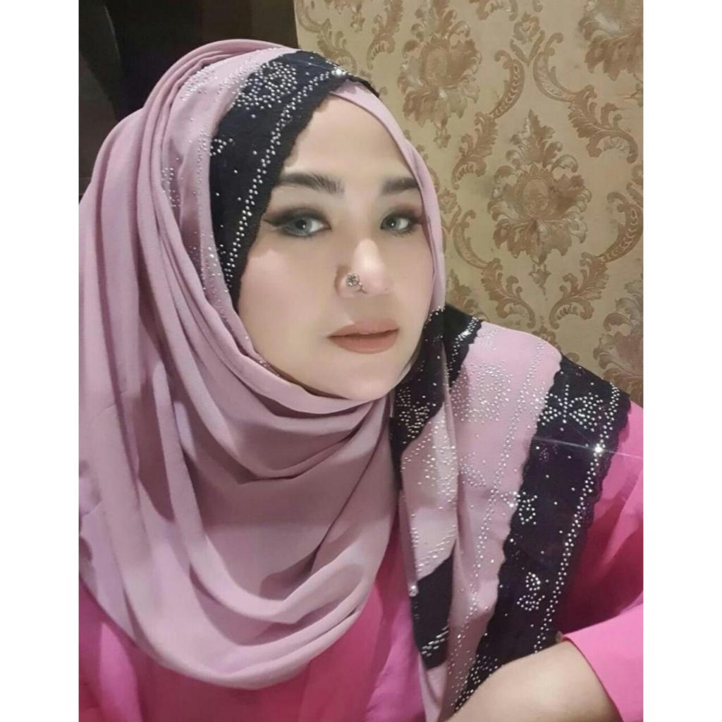 Aliyah Fesyen - Pashmina Ceruty Kombinasi Renda Permata Mewah - Exclusive Scarf - Hijab Party - supp