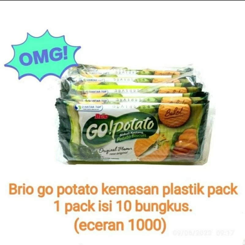 

BRIO GO! POTATO ISI 10 PCS / SNACK / JAJANAN ANAK / MURAH / SNACK KENTANG