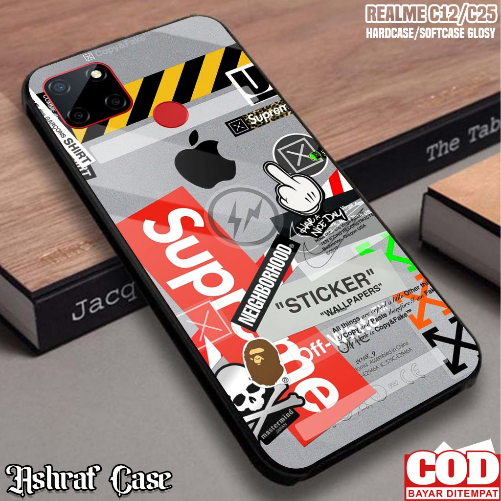 Case Realme C12 / Realme C25 - Casing Hp Realme C12 / Realme C25 ( BA ) Silikon Hp - Softcase Glass 