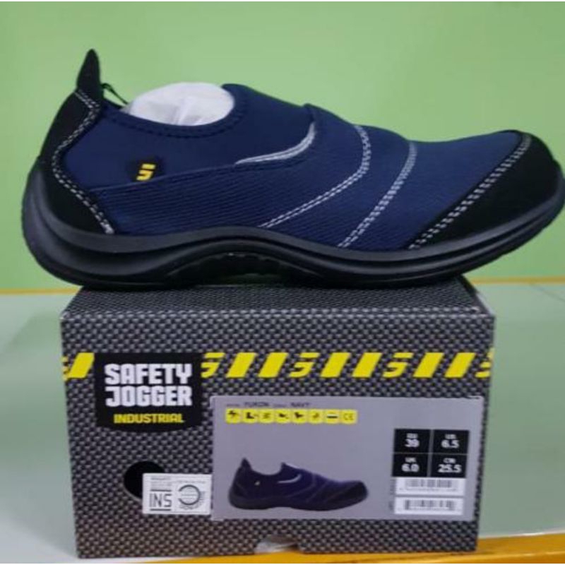 Sepatu Safety Jogger YUKON (Black / Blue)