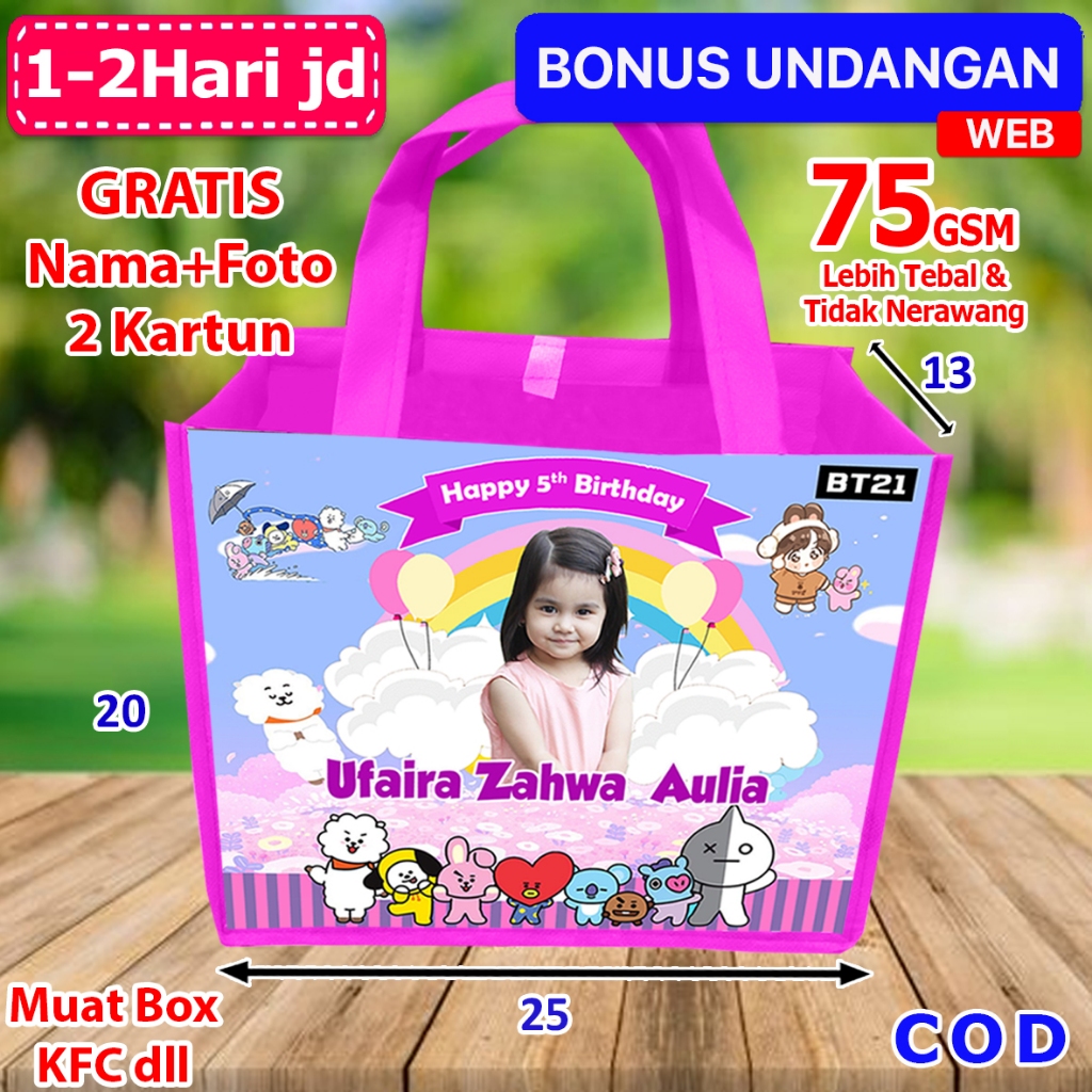 

Tas Box KFC Ulang tahun Anak BT21