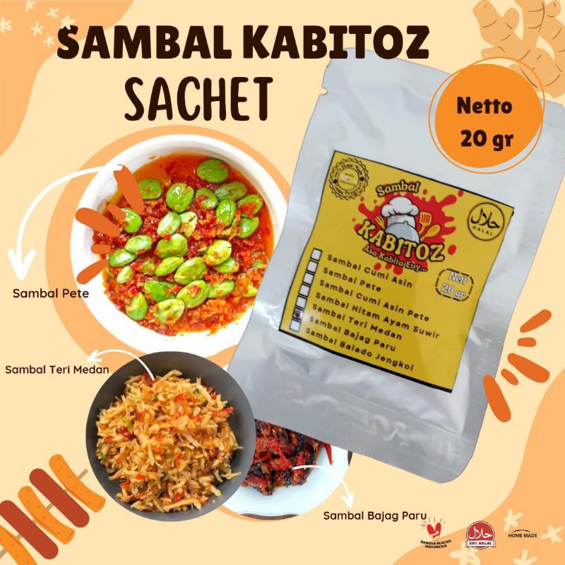 

[KABITOZ] Sambal SACHET All Varian / Sambal Travel Size Hemat