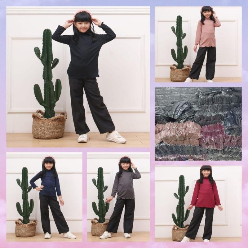 ATASAN LONGSLEEVE MANGO KNIT ANAK