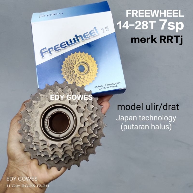 Freewheel 7 Speed Taya Sprocket Ulir Drat 7 Speed Gir Susun Sepeda 7 Speed Rrtj