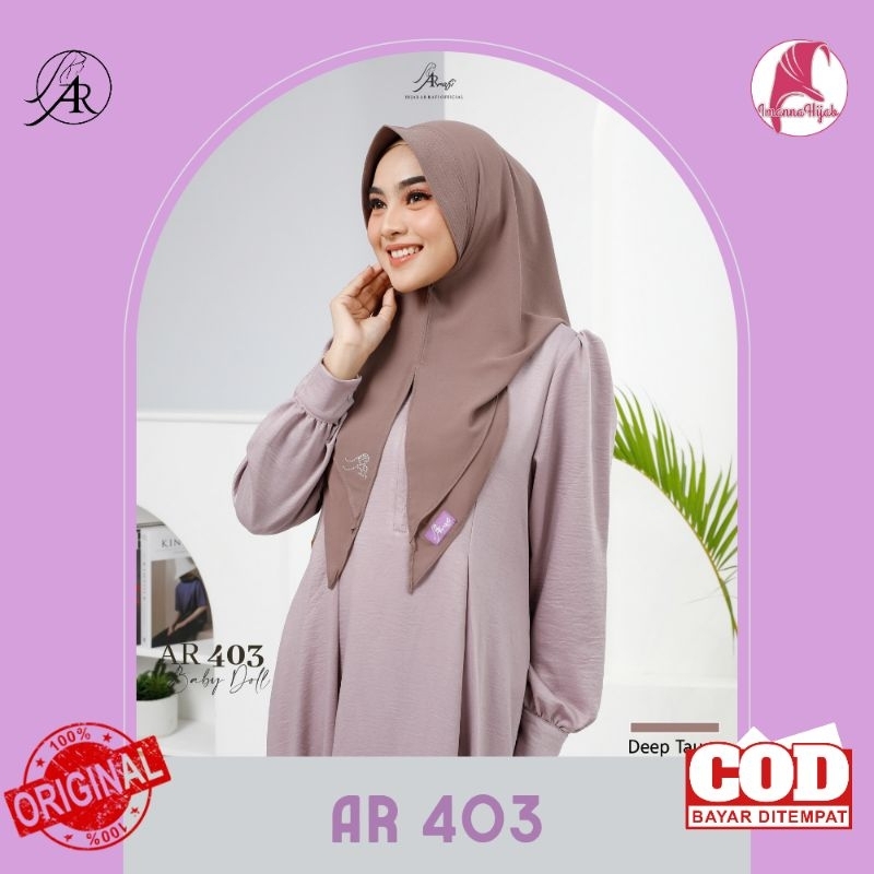 HIJAB ARRAFI ✓ Jilbab Instan Terlaris // Hijab bergo Instan Hijab Hoodie AR 403 ORI by AR RAFI