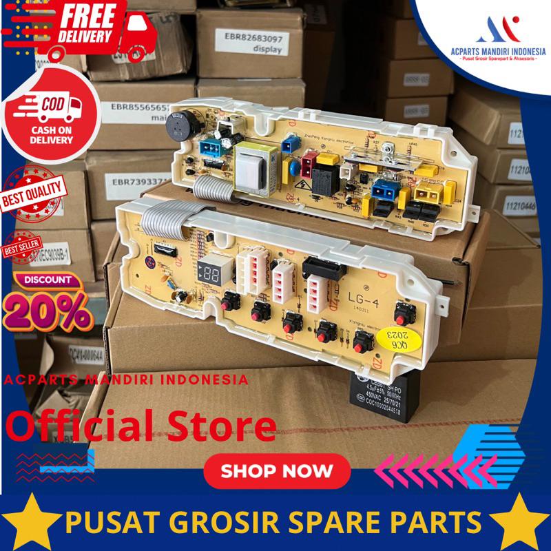 LG 7.0kg WF-F781TC ( FUZZY LOGIC ), Modul pcb mesin cuci Top Loading (021A)