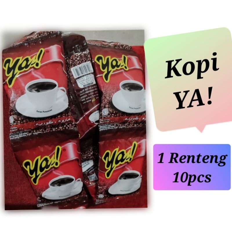 

KOPI YA isi 10 SACHET 60g 1 RENCENG