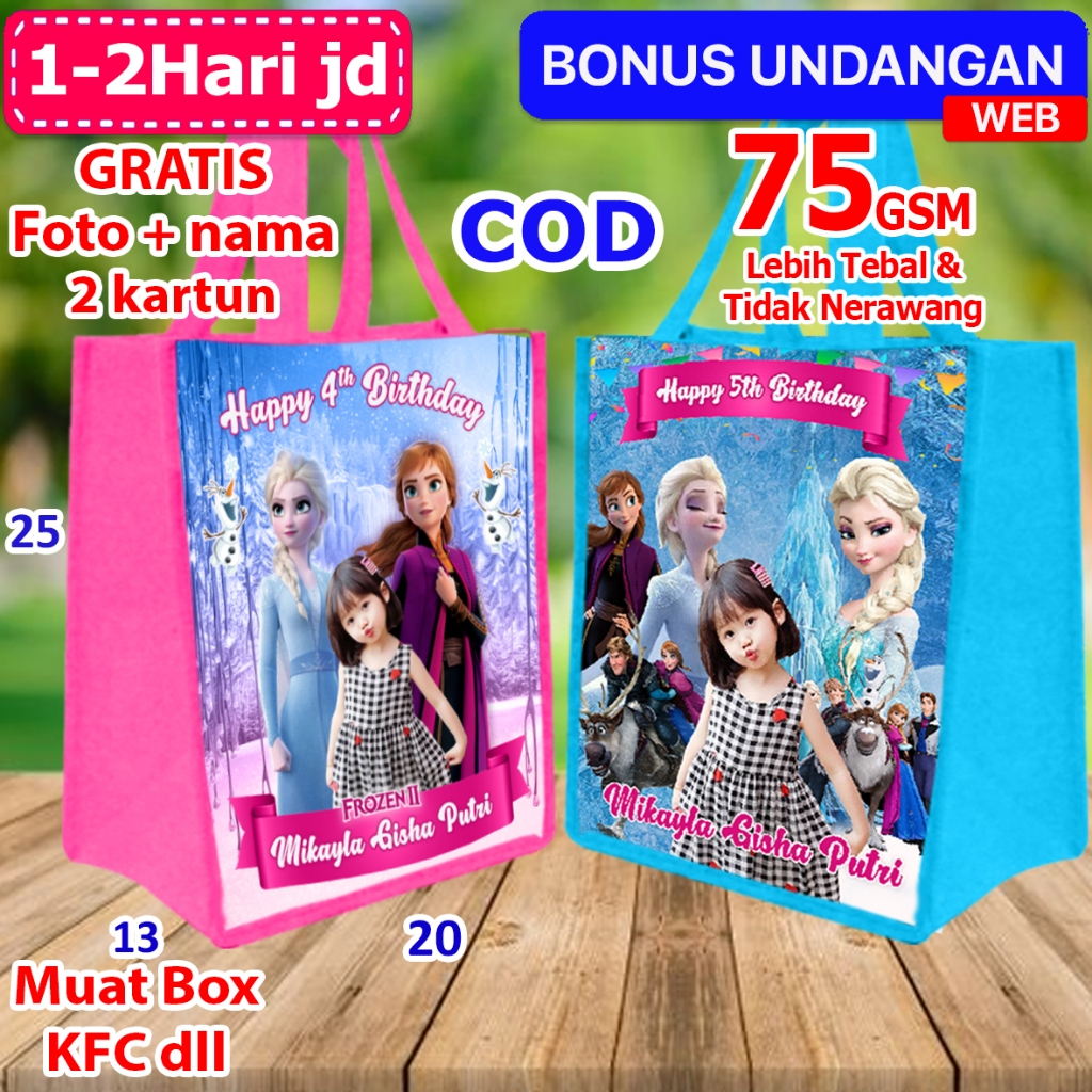

Tas Souvenir Ulang Tahun Anak Frozen