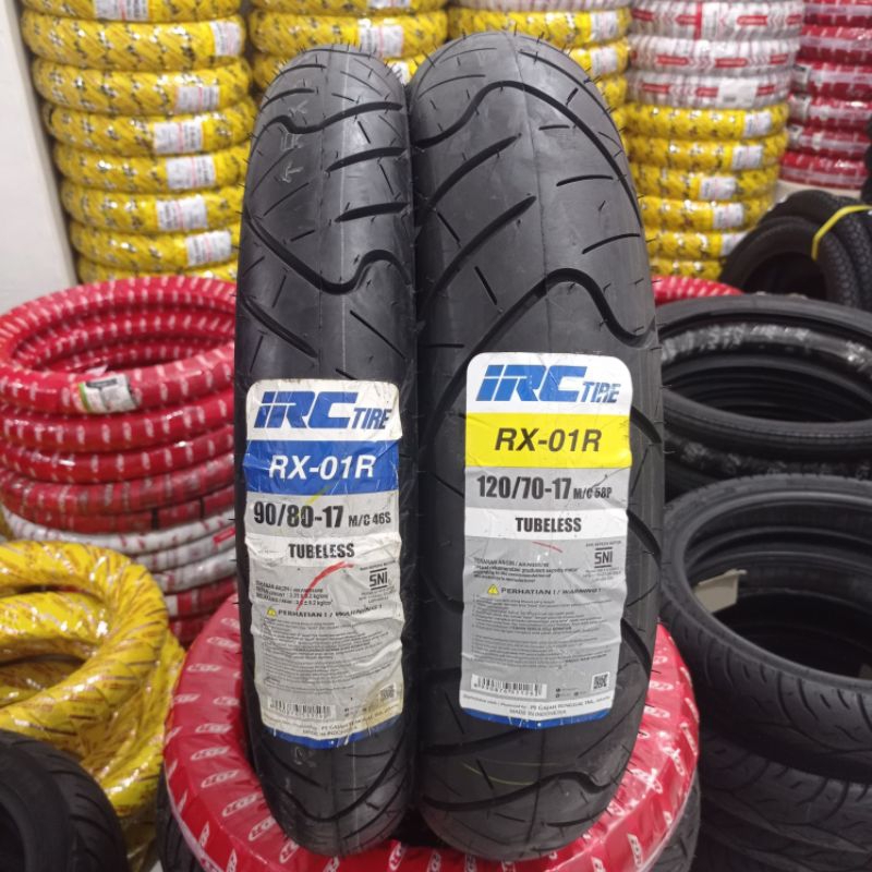 PAKET BAN  90/80-17, 120/70 17 IRC RX01 ORIGINAL VIXION NEW, SUPRA GTR150