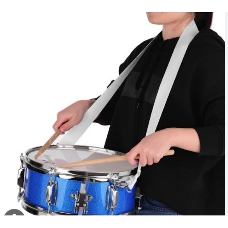 Strap/Sling untuk tenor/snare drum putih