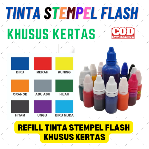 

Tinta Stempel Flash ( Khusus kertas)