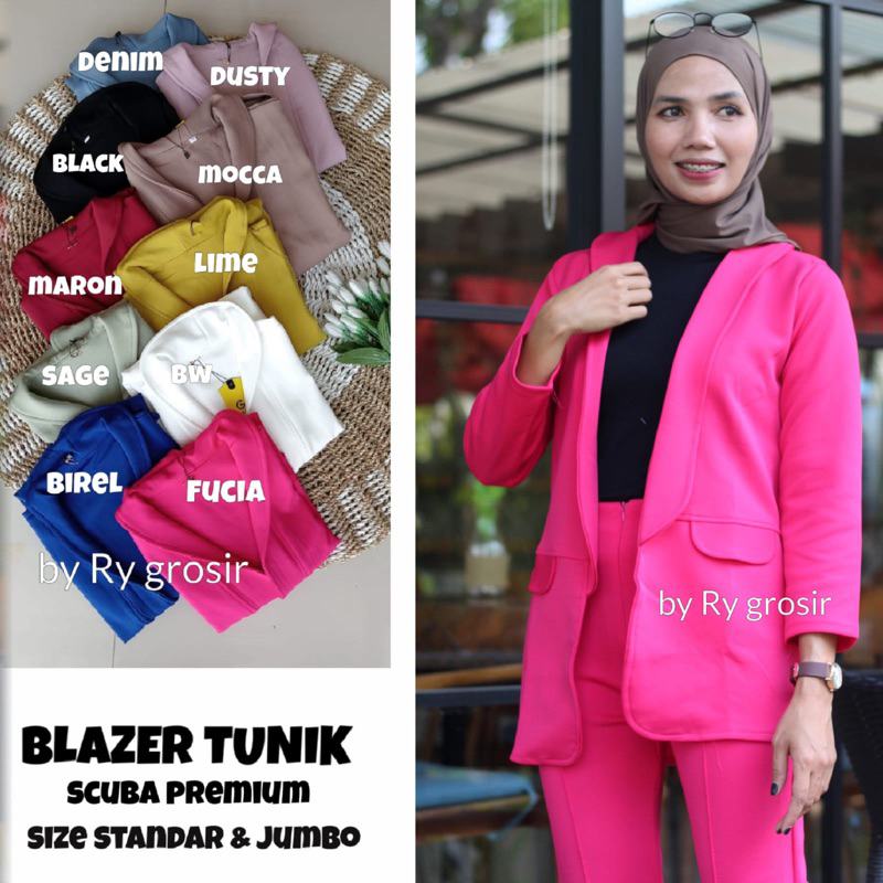 Blazer Tunik Terbaru Scuba Premium