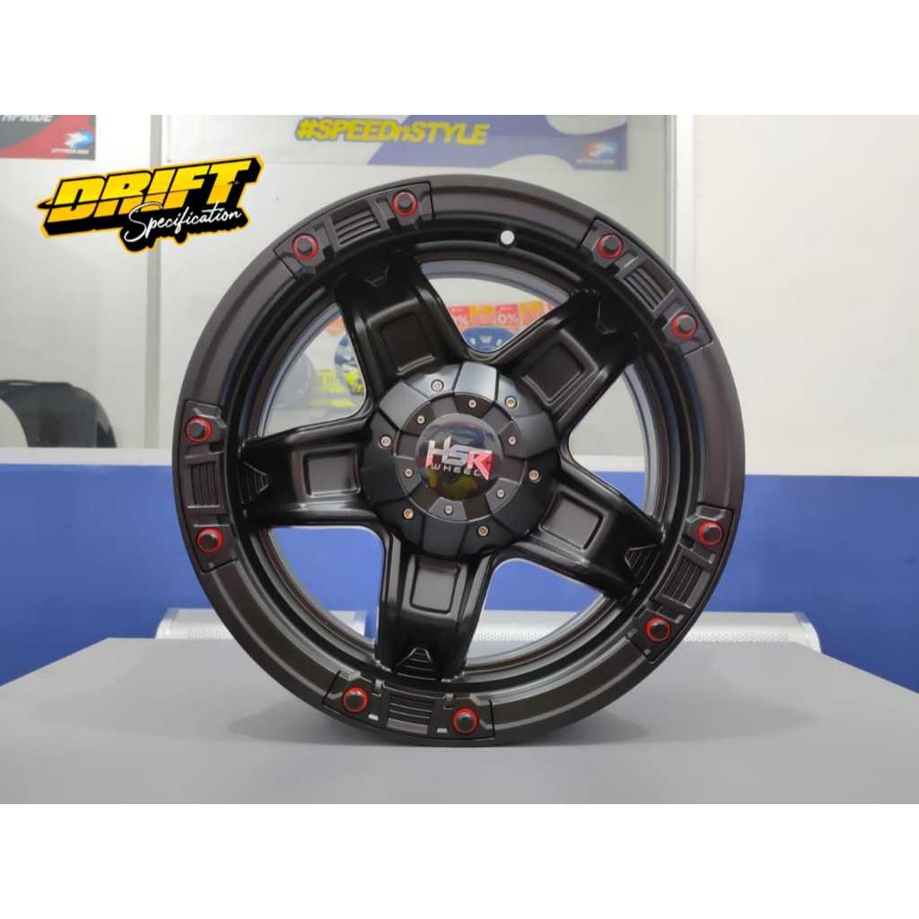 Velg Racing mobil Hilux Triton Pajero Fortuner R17 Lebar 8 H6X139,7 - HSR HOIRU
