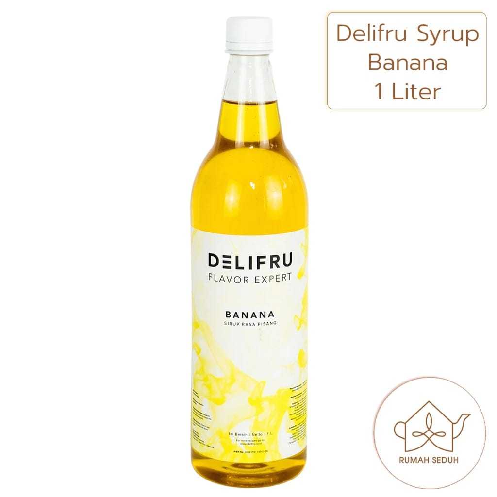 

Syrup Banana Delifru 1000ML - Sirup Delifru Rasa Buah Pisang Premium 1000 ml - Sirop Rasa Buah Pisang Asli Merk Delifru 1 liter