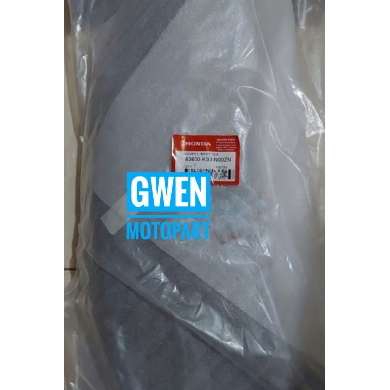 Cover L Body Dek Bodi Belakang Samping Kiri Scoopy Esp K93 2017 2018 2019 2020 Hitam Kilap Stylish S