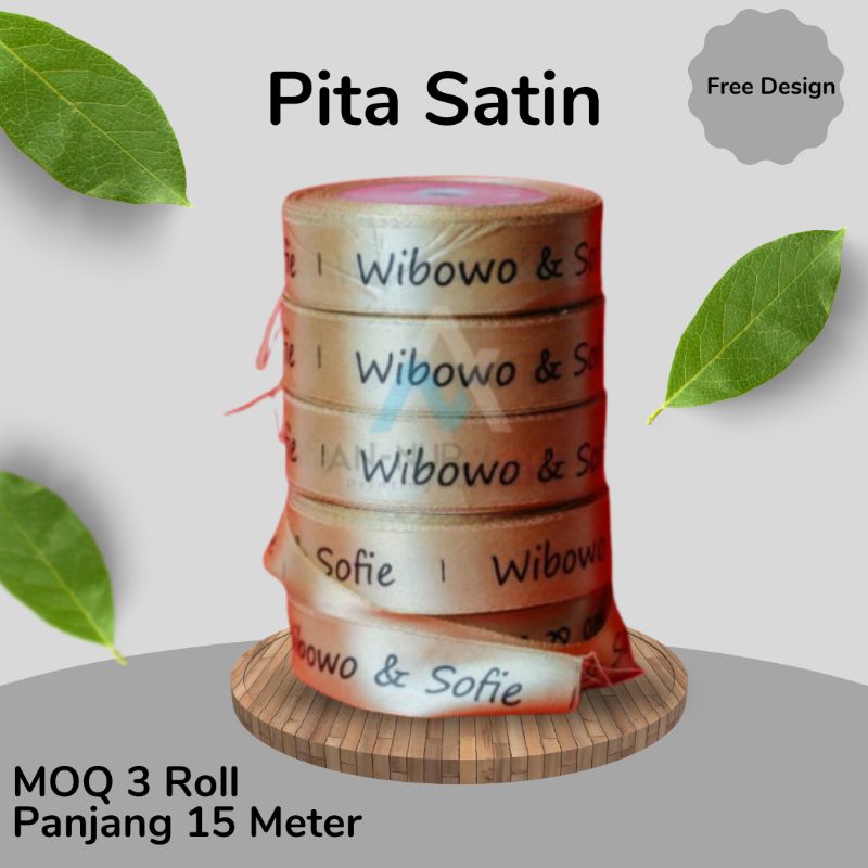 

label pita/pita satin/pita natal/pita kado