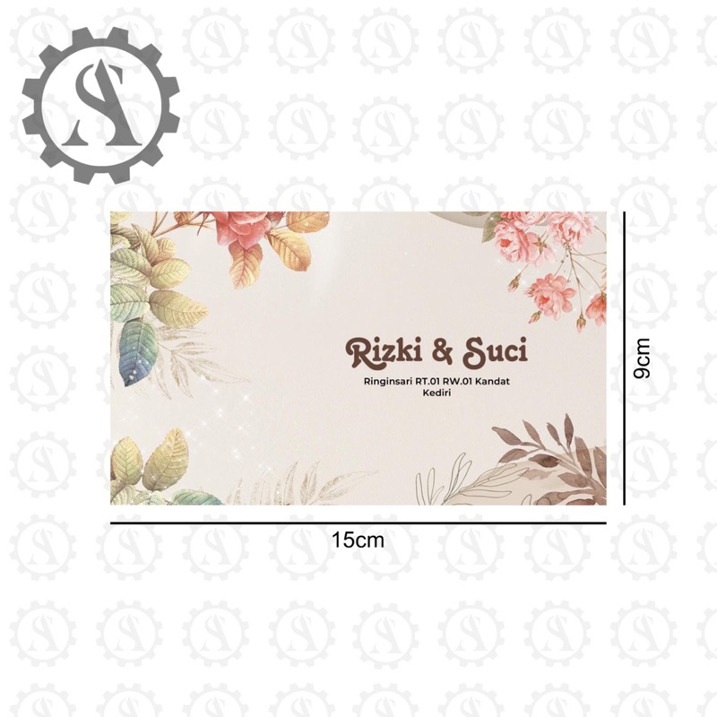 

Cetak Amplop Sumbangan Kondangan 15cm x 9cm Full Color