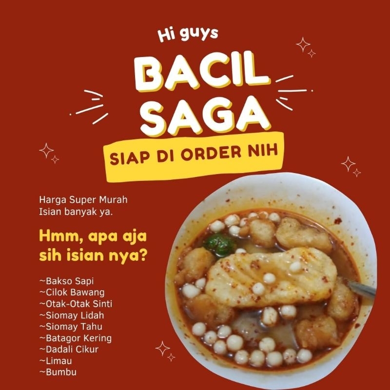 

BACIL SAGA / BAKSO CILOK / BAKSO ACI BUNDLING 10Pouch