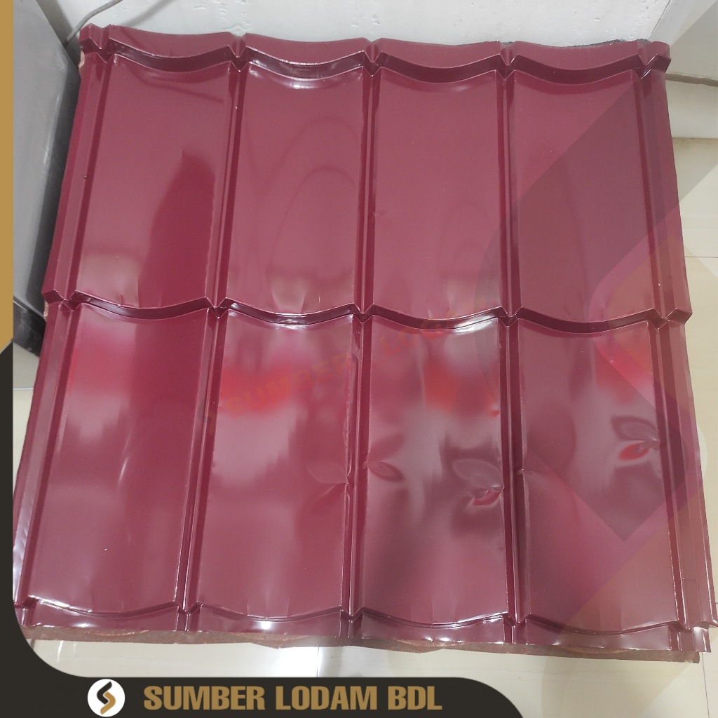 Genteng Metal Polos Merah