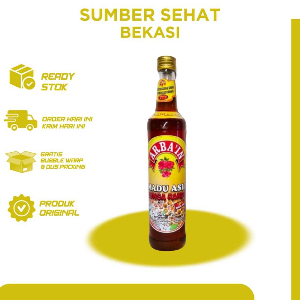

Madu Asli Bunga Randu Arba'in 480ml Free Aromaterapi Jasmin