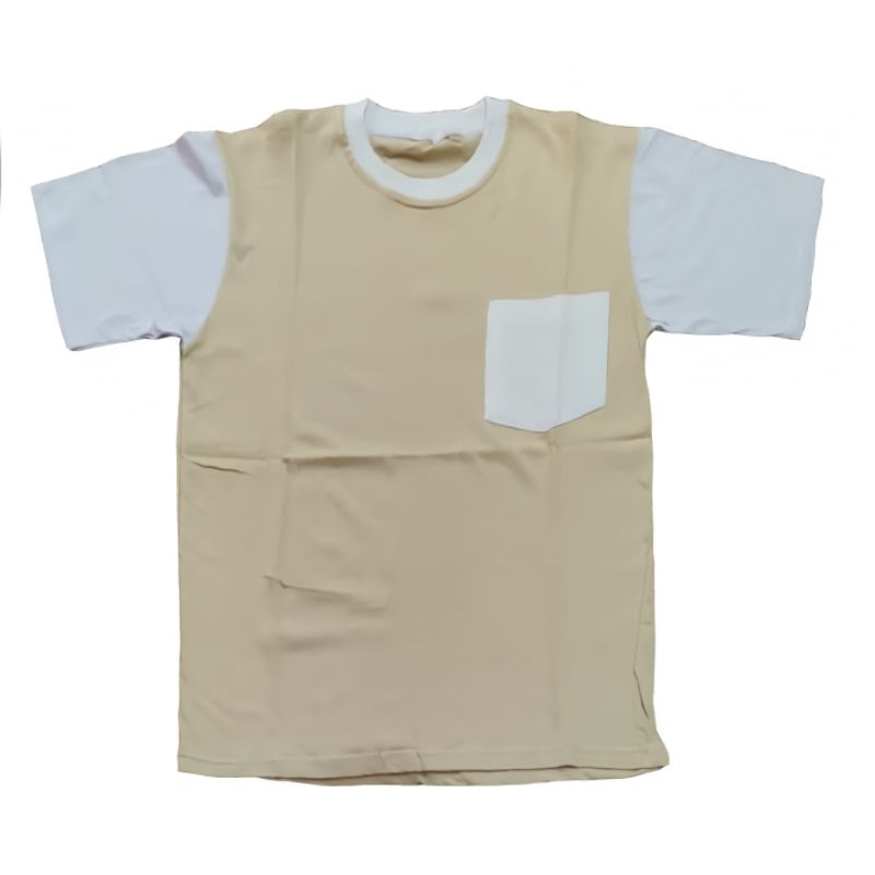 Koas Polos Pocket Dewasa Pria Wanita Baju Distro
