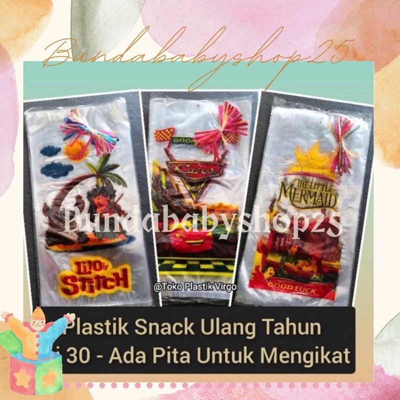 

Plastik Ultah - Plastik Snack Ulang Tahun - Motif Cowok & Cewek