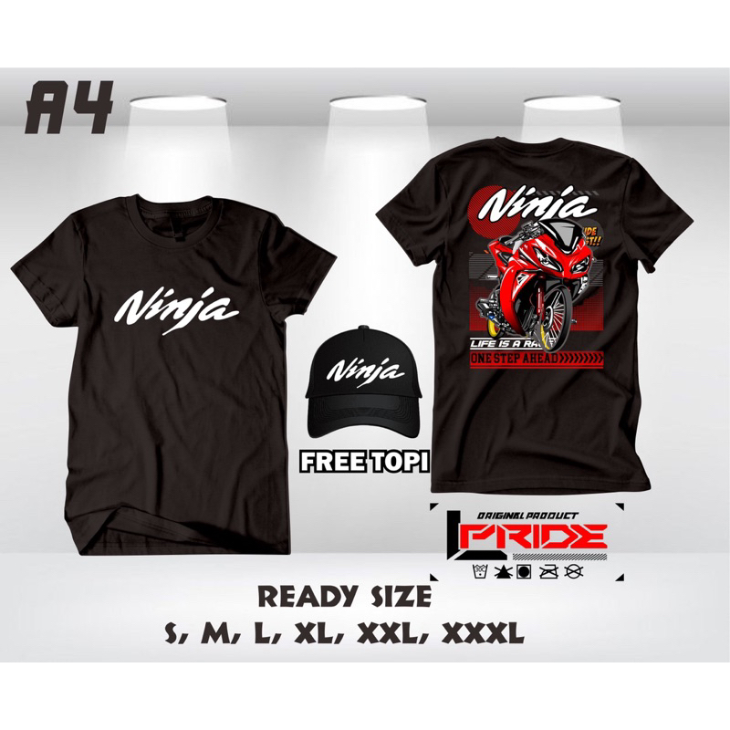 Kaos Ninja 250 | Kaos Ninja 4Tak Free Topi