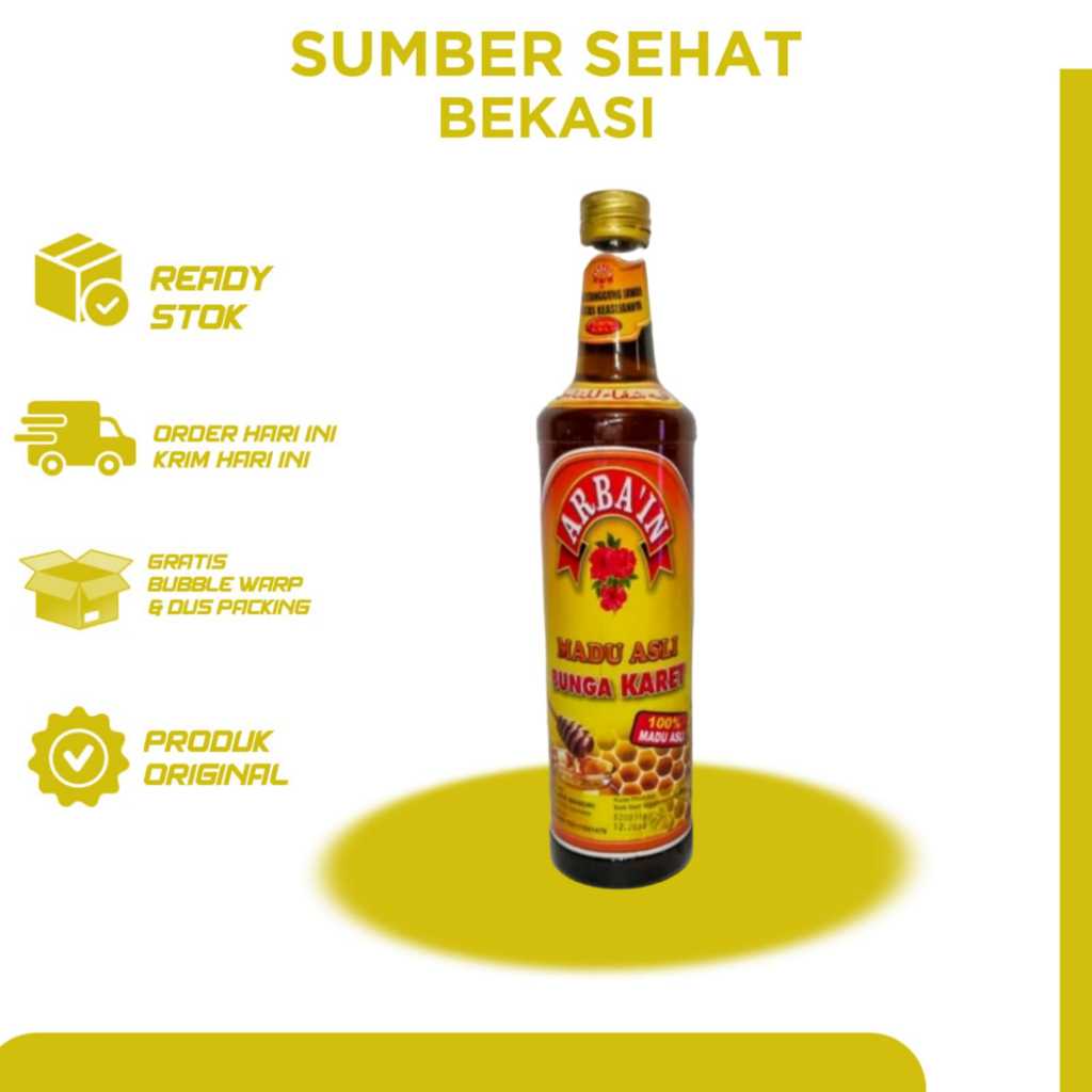 

Madu Asli Bunga Randu 615ml- Asli 100% Arba'in