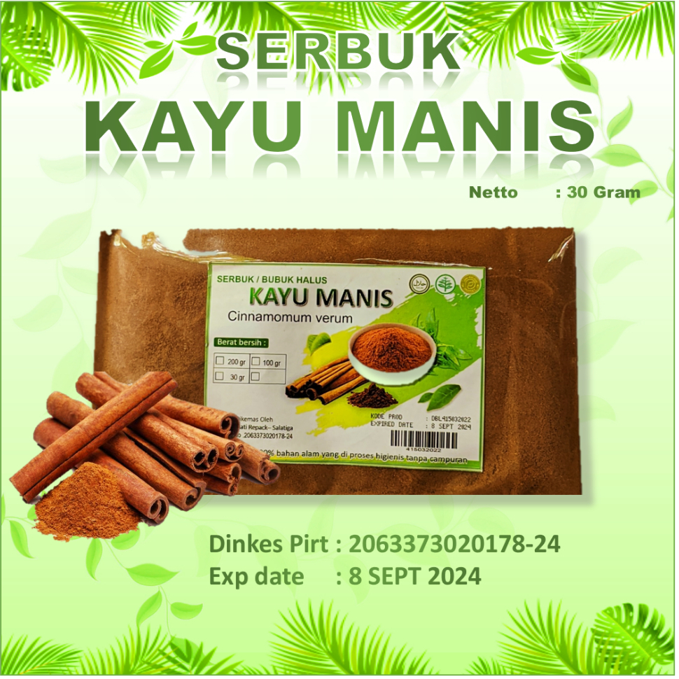 

MURNI Kayu Manis Bubuk / Bubuk Kayu Manis / Cinnamon Powder / Bahan Kue / Rempah Asli Indonesia Kualitas Premium