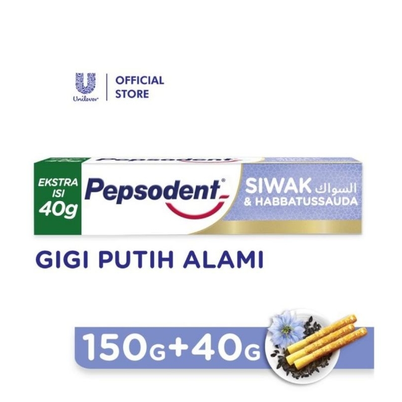 Pepsodent siwak & habbatusauda 150gr