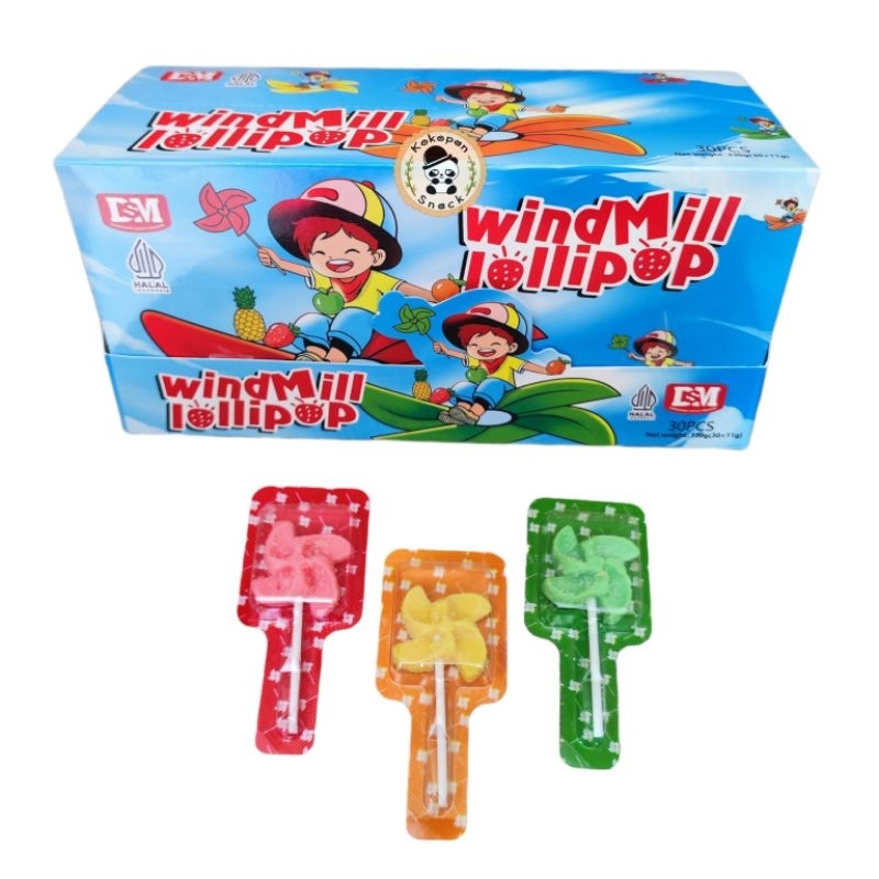 

DSM WINDMILL LOLIPOP BIRU BOX ISI 30