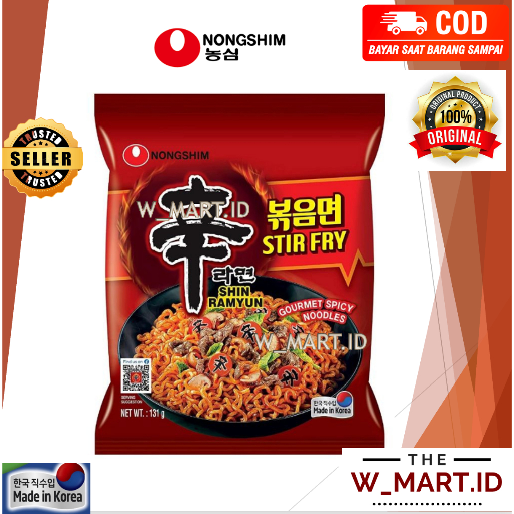 

NONGSHIM SHIN RAMYUN STIR FRY SPICY NOODLES RAMEN KOREA