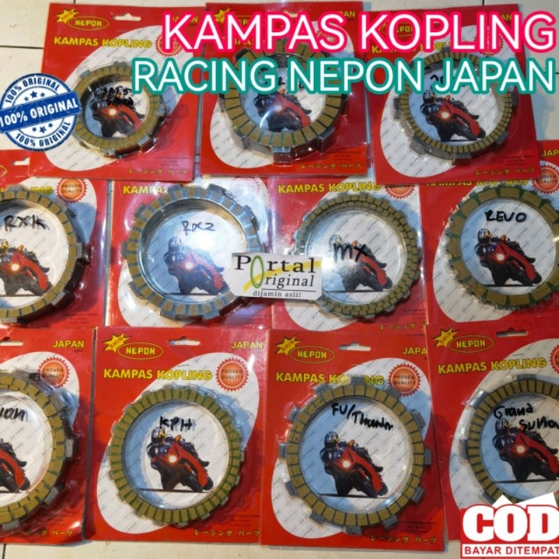 Kampas Kopling Racing Nepon Japan RXK RXS RXZ Jupiter Z Mx Kharisma Supra x 125 Satria FU Vixion Sat