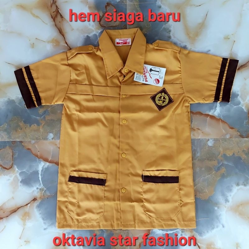 

SERAGAM SEKOLAH - HEM SIAGA BARU PRAMUKA (baju keluar kancing sampai bawah)