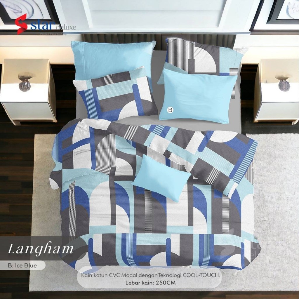 Inesprei - Sprei Set katun Lokal Premium |Longham |Zenith |Black Mamba |Genesis |