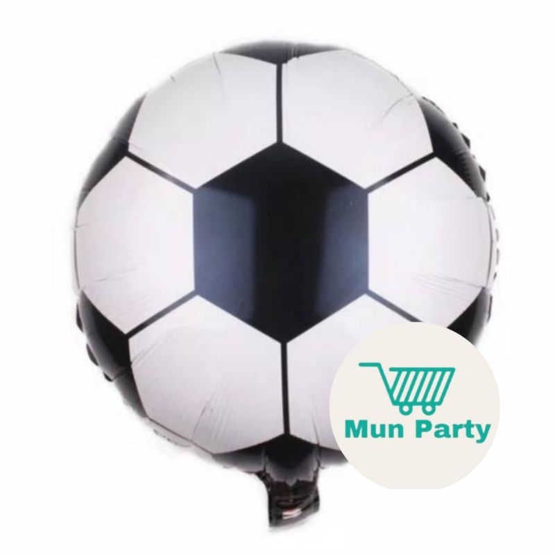 Balon Foil Karaktet Bola / Bola Foil Bulat Karakter Bola